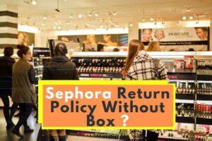 sephora return without packaging